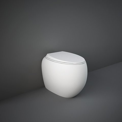 Rak Cloud Matte White Rimless Back to Wall Pan