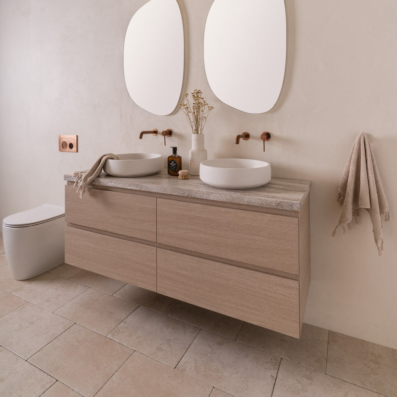 Glacier Full Depth All Drawer vanity, Twin in Coastal Oak, angled view [glacier-fd-ad-twin_coastal-oak_nimbus_angle_1x1_web]