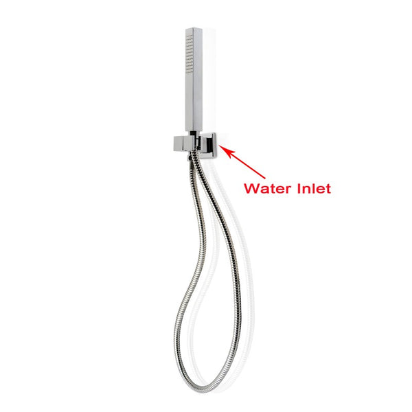 Aquaperla Square Chrome Hand held Shower Set