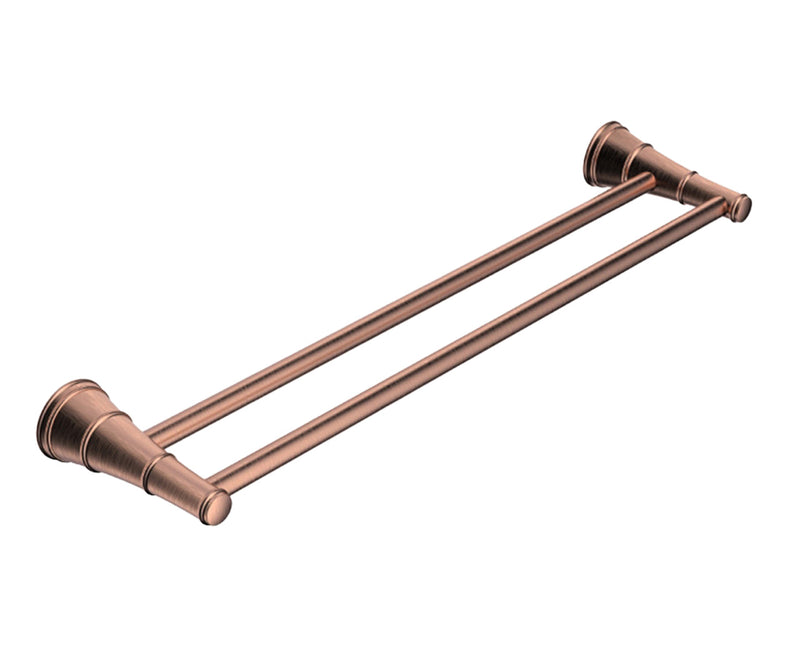 ADP Eternal Double Towel Rail 600mm Brushed Copper