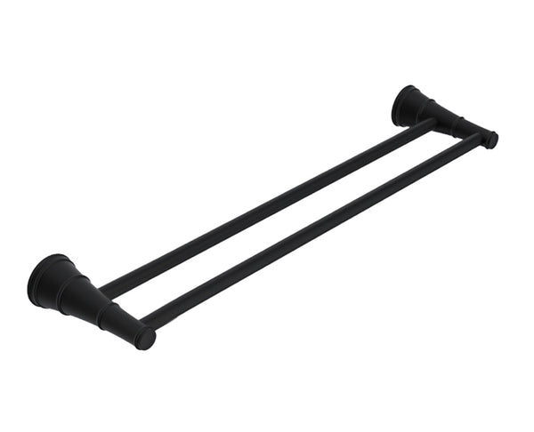 ADP Eternal Double Towel Rail 600mm Matte Black