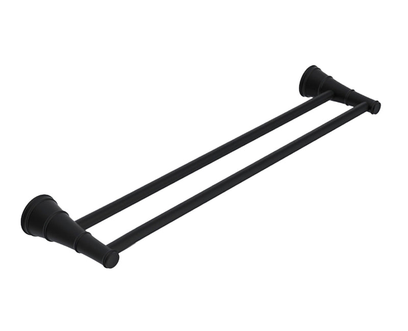 ADP Eternal Double Towel Rail 600mm Matte Black