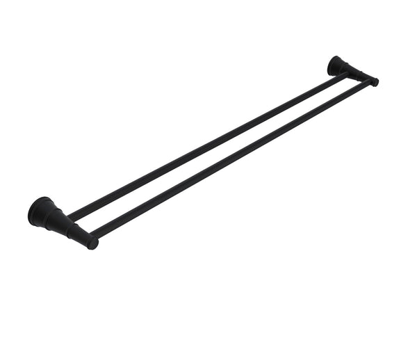 ADP Eternal Double Towel Rail 900mm Matte Black