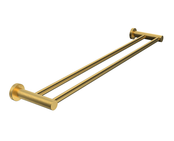 ADP Soul Double Towel Rail 600mm Brushed Brass