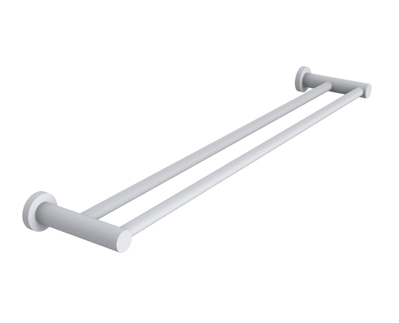 ADP Soul Double Towel Rail 600mm Matte White