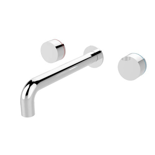 Nero Kara Wall Basin Set 217mm Spout Chrome