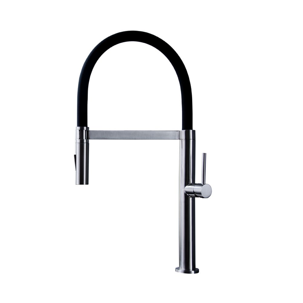 Aquato Brushed Nickel Pull Out Kitchen Mixer