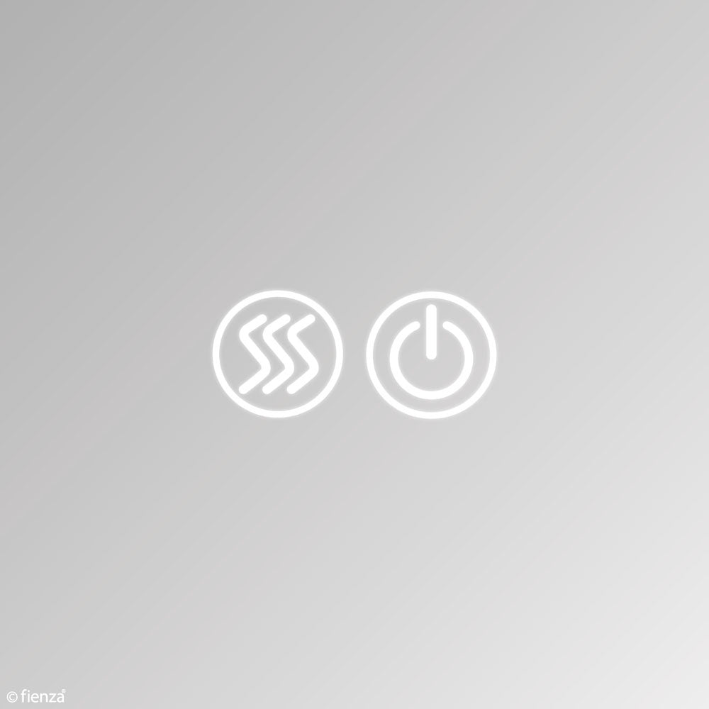 750 LED Mirror Cabinet with Satin White Side Panels