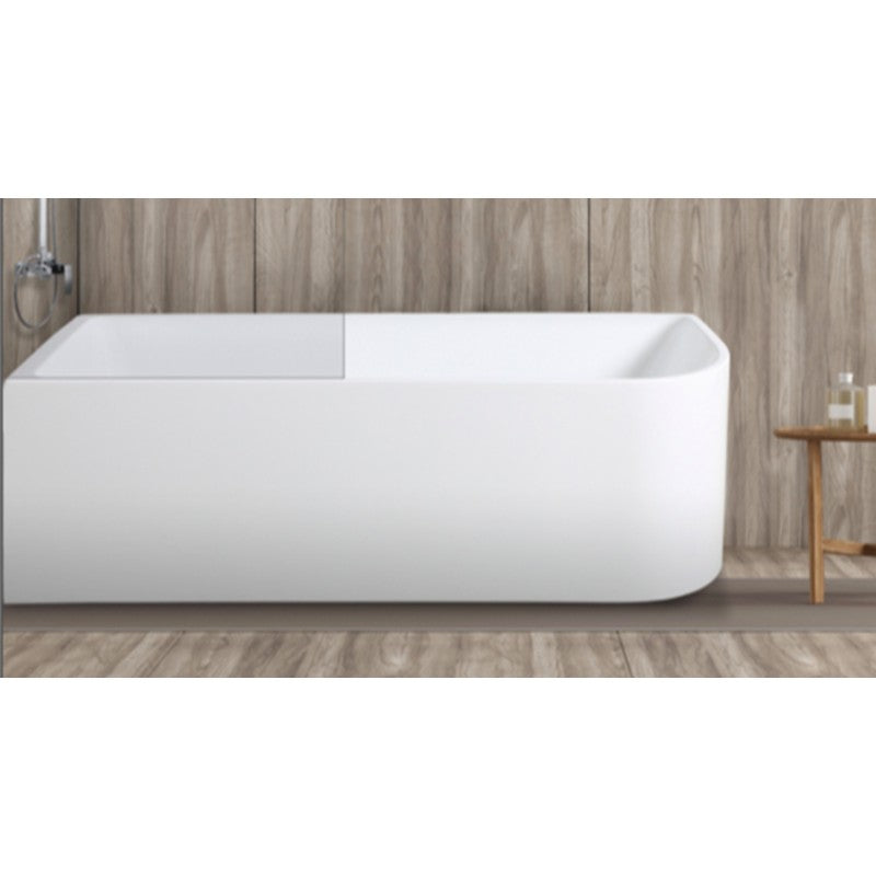 1700*730*510mm Corner Bathtub Left Corner Back to Wall Acrylic White Bath tub