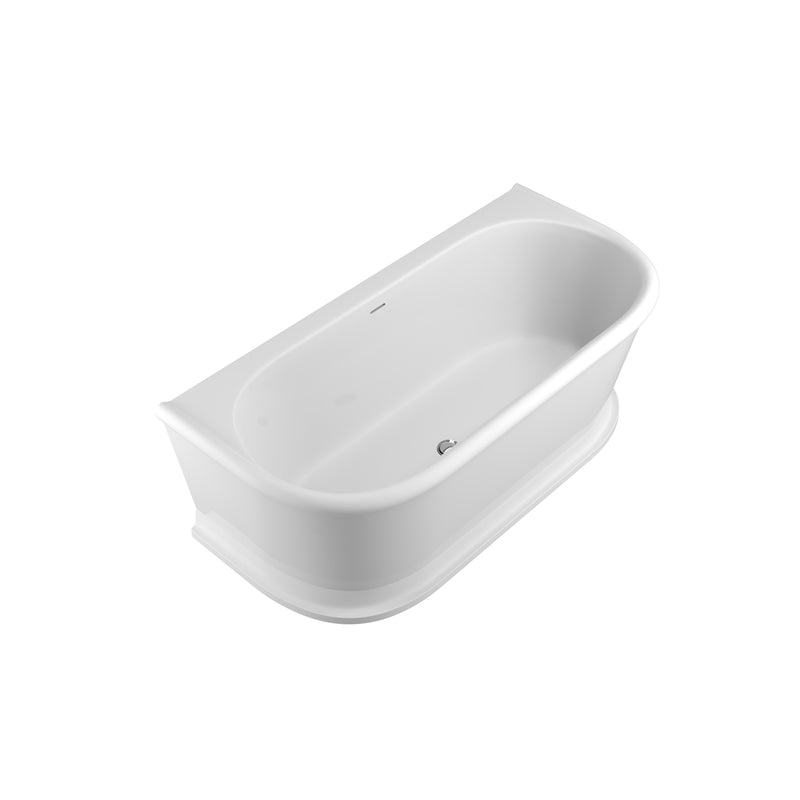 Lukka Dulwich 1700mm Gloss White bathtub alternate view