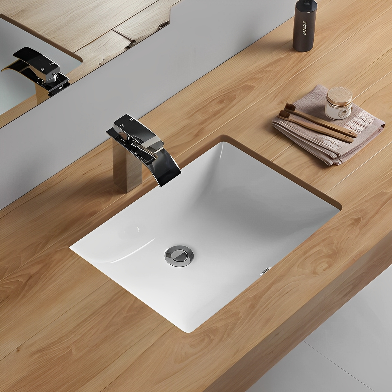 Lukka Crete 460mm Undermount Basin - Gloss White - product image