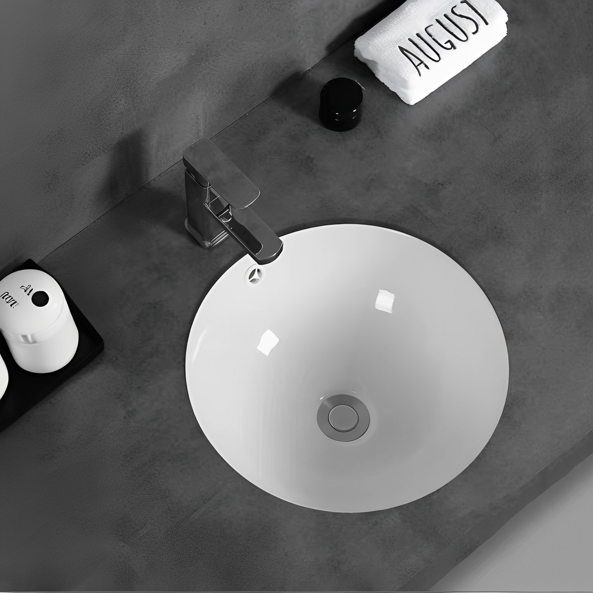 Lukka Elipps 340mm Undermount Basin - Gloss White - product image