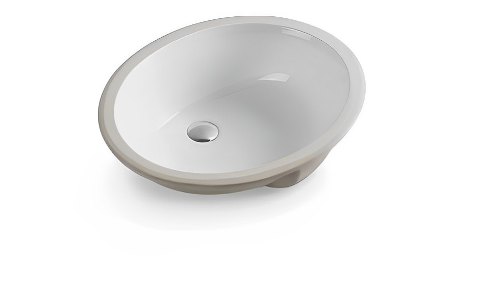 Lukka Elipps 470mm Undermount Basin - Gloss White - product image