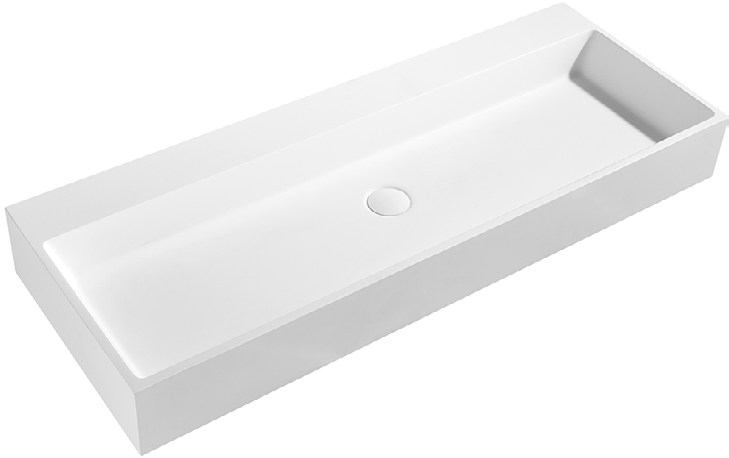Lukka Crete 900mm Wall Hung Basin - Matte White - product image