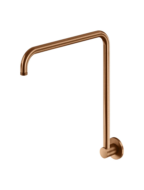 Meir High Rise Wall Shower Arm, Lustre Bronze