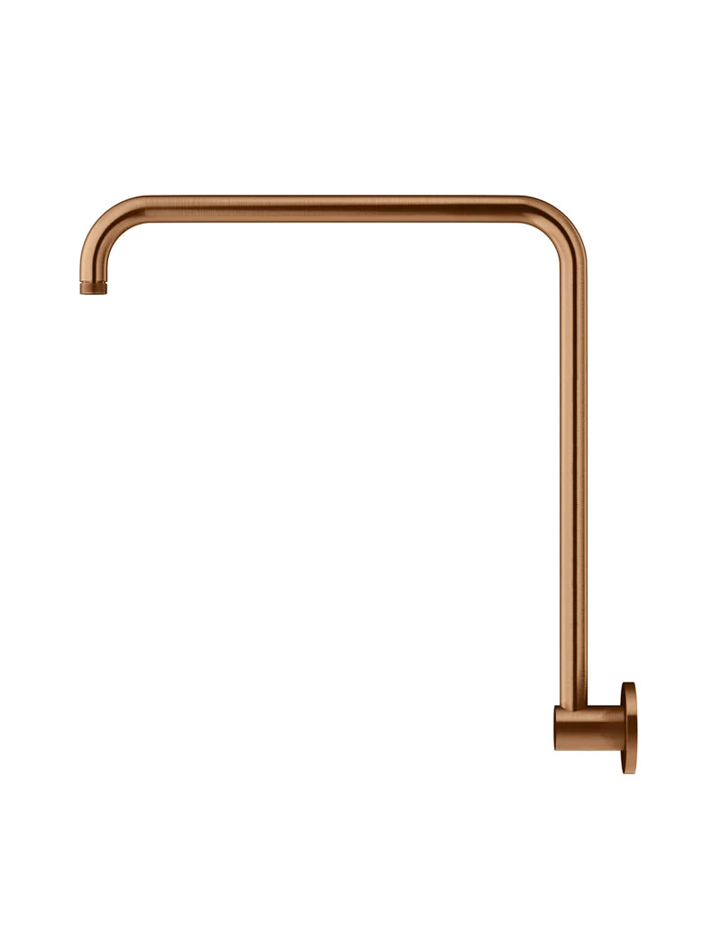 Meir High Rise Wall Shower Arm, Lustre Bronze