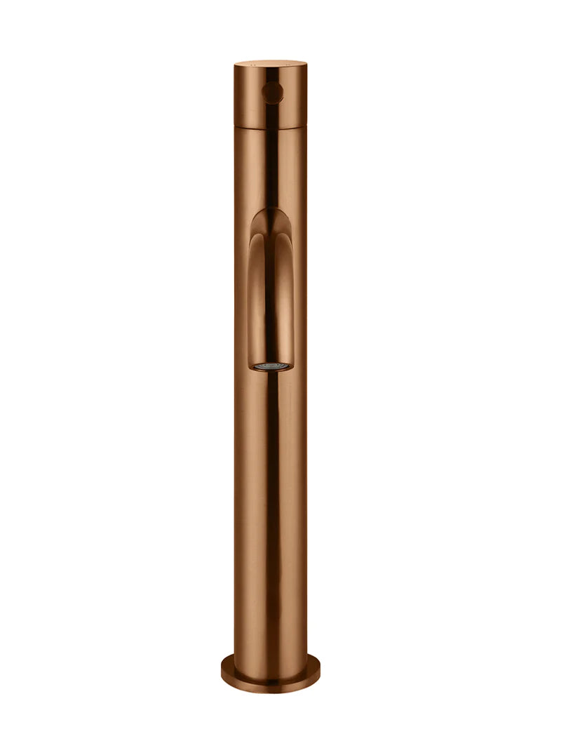 Meir Piccola Tall Basin Mixer Tap with 13mm Spout, Lustre Bronze