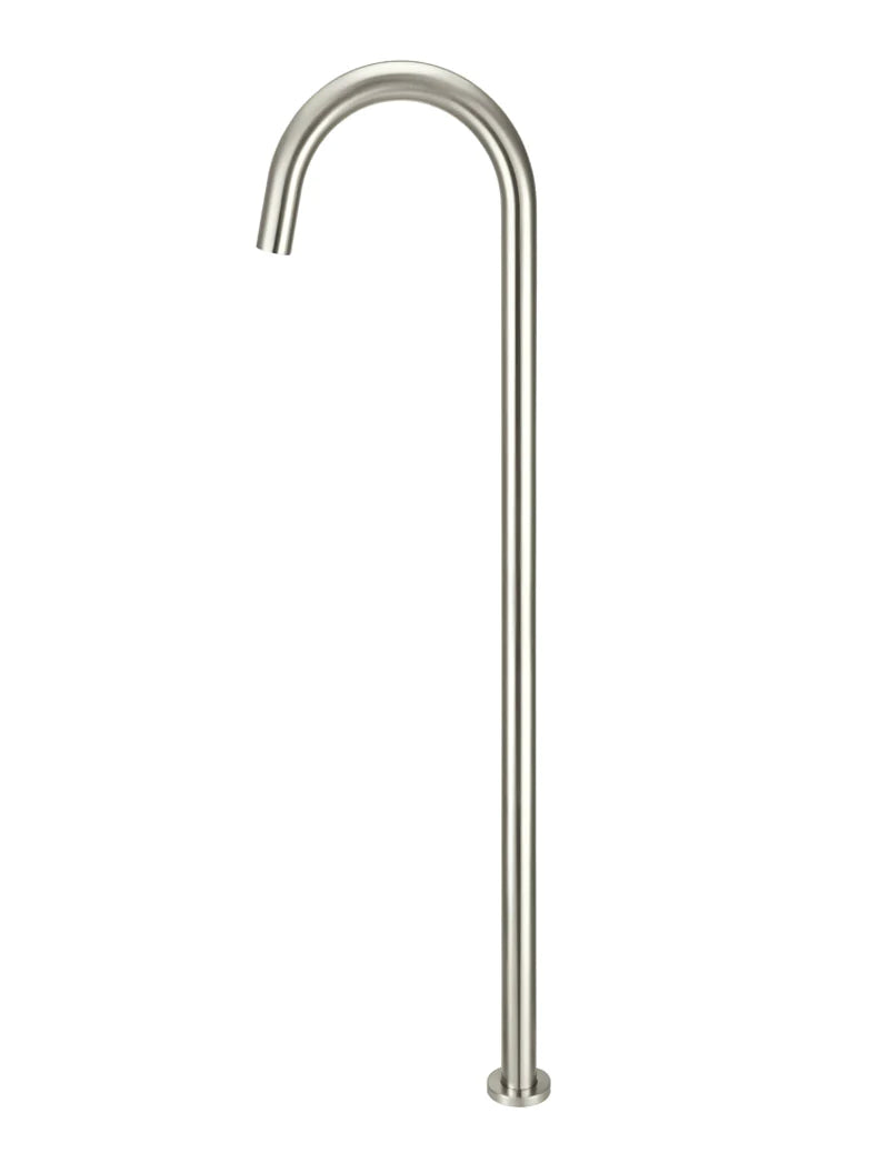 Meir Round Freestanding Bath Spout Brushed Nickel