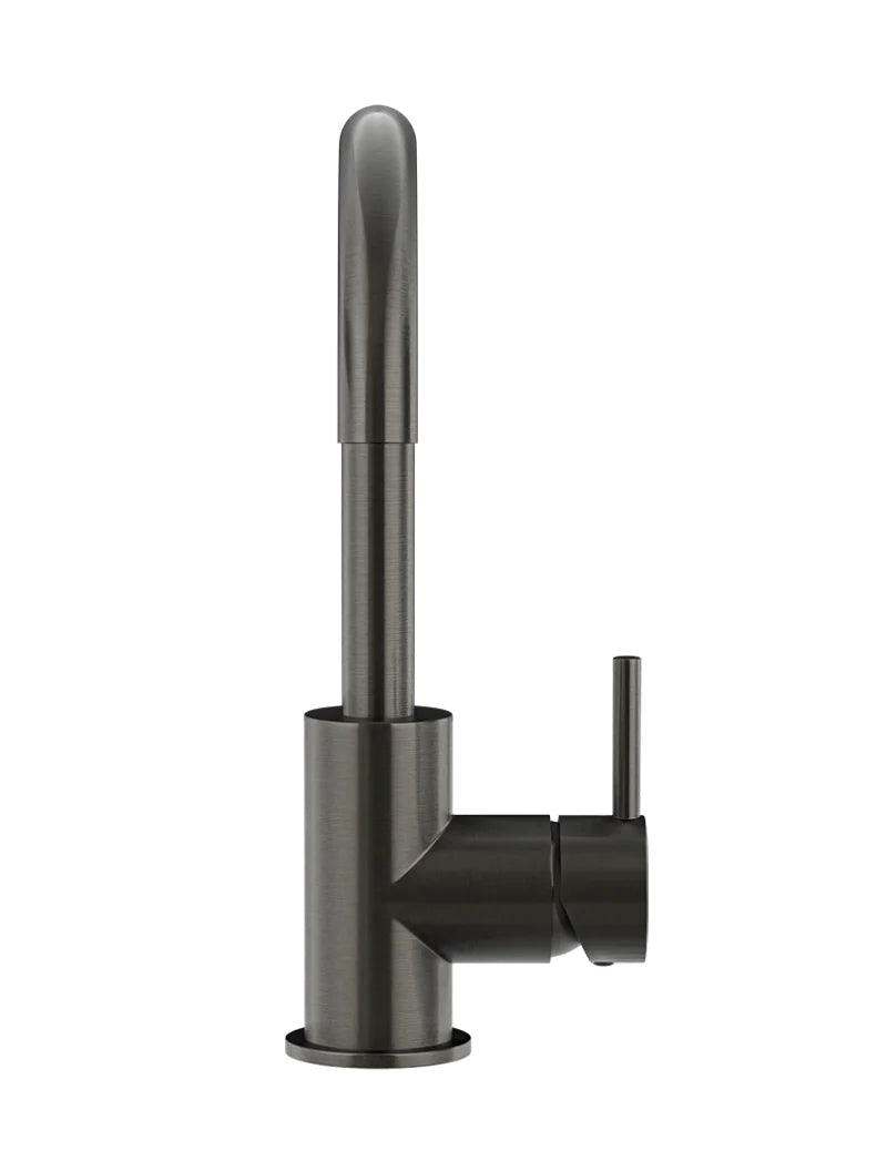 Meir Round Gooseneck Basin Mixer with Cold Start Shadow