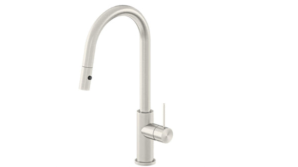 Nero Mecca Pull Out Sink Mixer w/ Vegie Spray Brushed Nickel