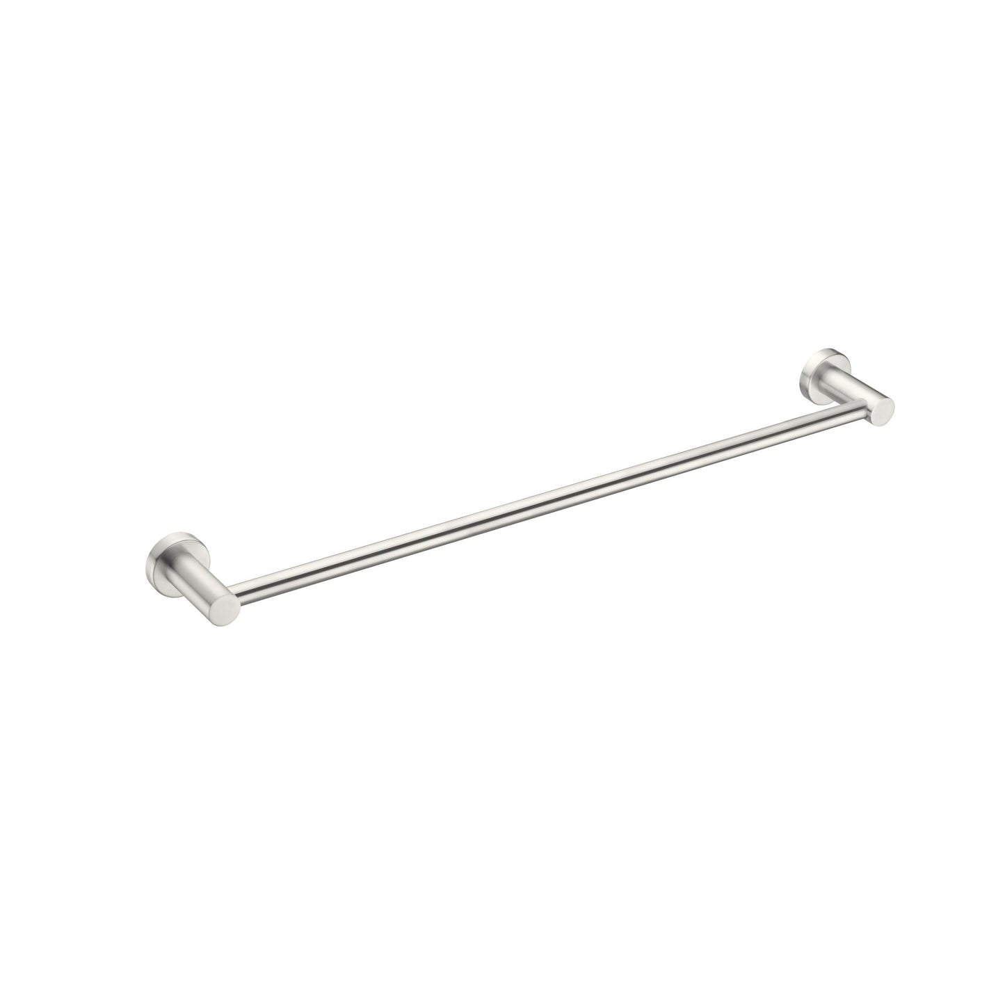 Nero MECCA SINGLE TOWEL RAIL 600MM Brushed Nickel