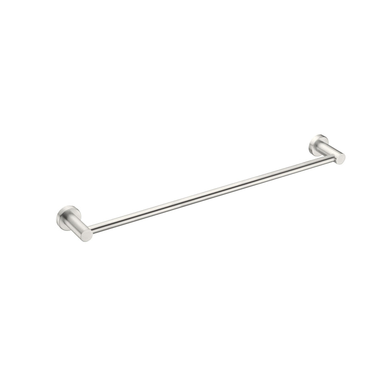 Nero MECCA SINGLE TOWEL RAIL 600MM Brushed Nickel