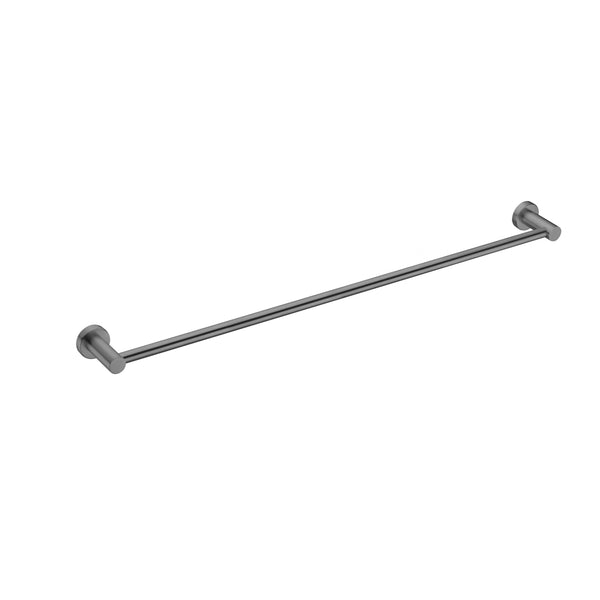 Nero Mecca Single Towel Rail 800mm Gun Metal Grey