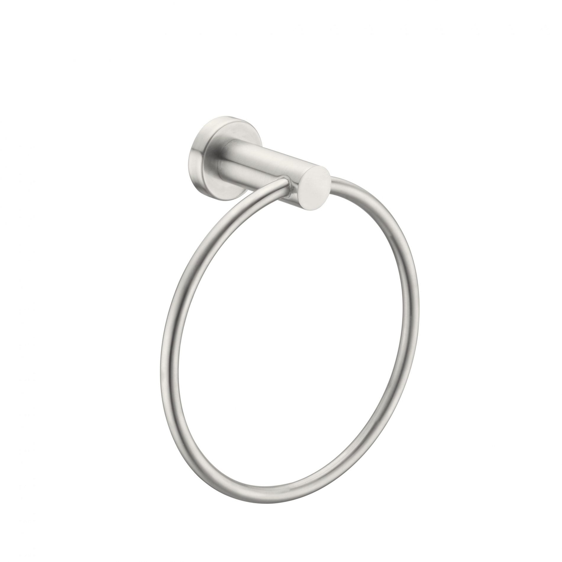 Nero Mecca Towel Ring Brushed Nickel
