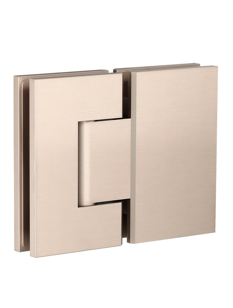 Meir Glass to Glass Shower Door Hinge Champagne