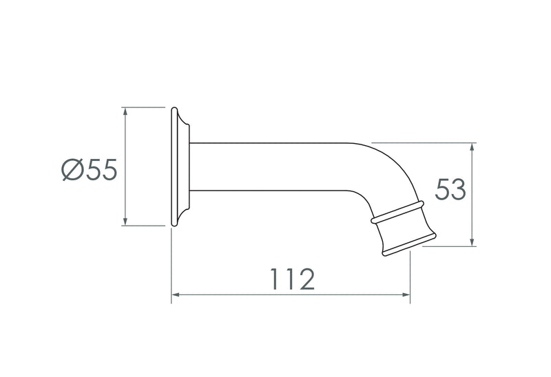 ADP Eternal Mini Wall Spout Chrome