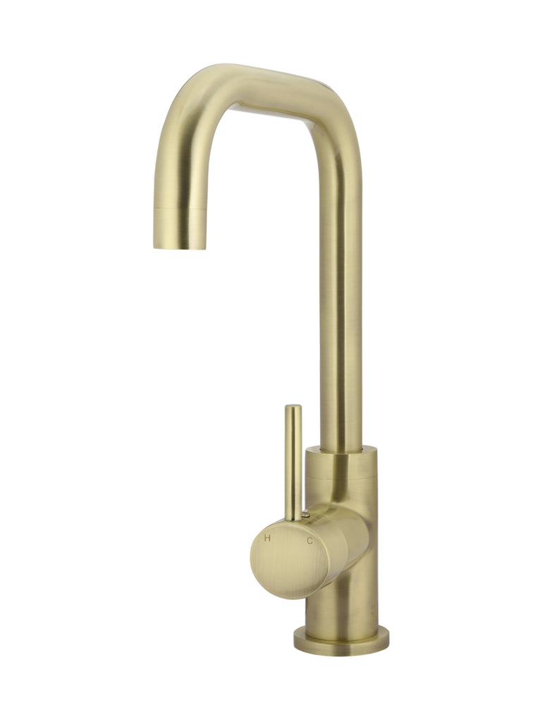 Meir Round Kitchen Mixer Tap Tiger Bronze