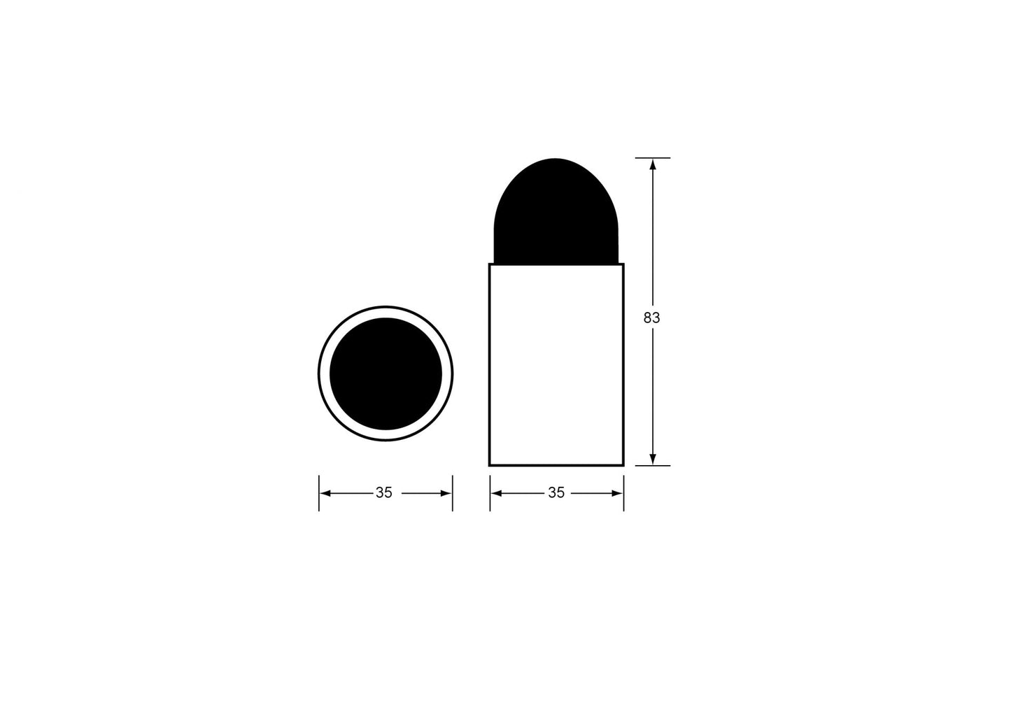 Metlam Skirting Or Wall Mounted Door Stop