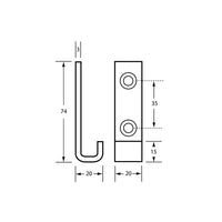 Metlam 33mm Coat Hook