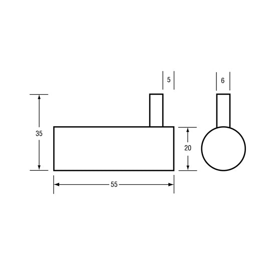 Metlam Coat Hook - Mounting Concealed Screw