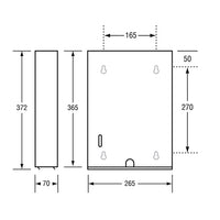 Metlam Paper Towel Dispenser - SS Ml727ss_mkii