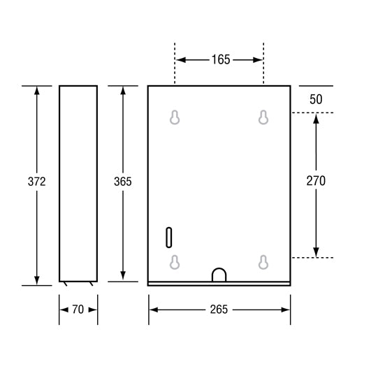 Metlam Paper Towel Dispenser - Ss Ml727ss_mkii
