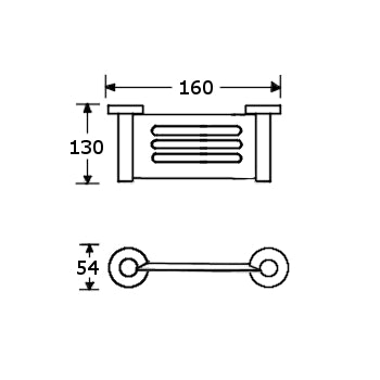 Metlam Designer Black - Soap Dish