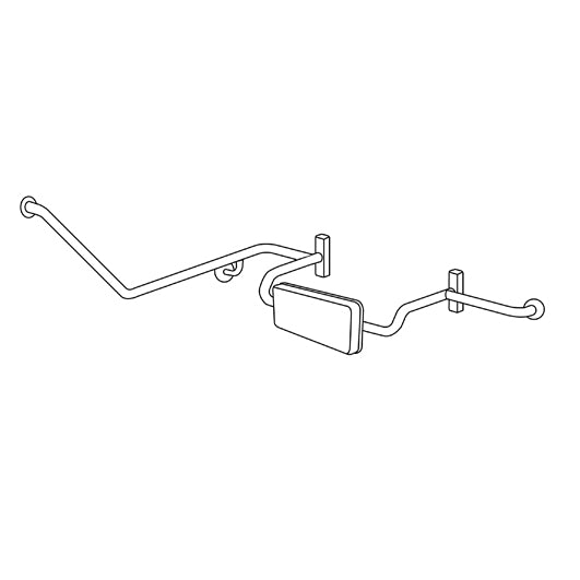 Metlam Lh & Rh 40° Grab Rail & Backrest Set