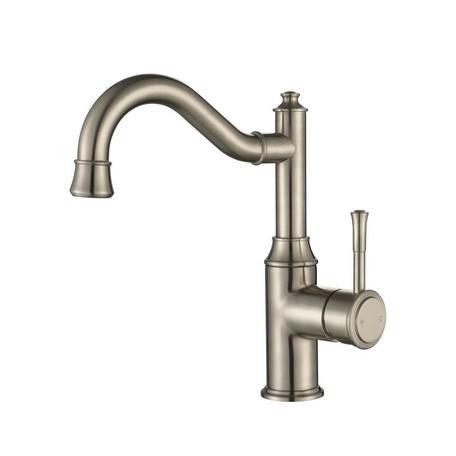 Modern National Montpellier High Rise Basin Mixer Warm Brushed Nickel