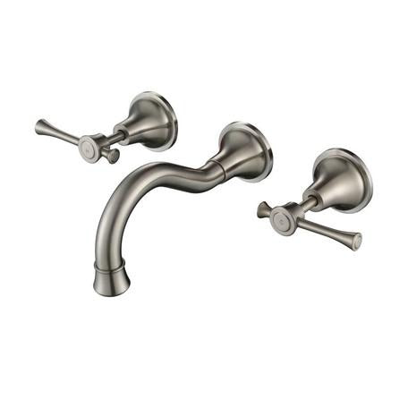 Modern National Montpellier Wall Bath Set Warm Brushed Nickel