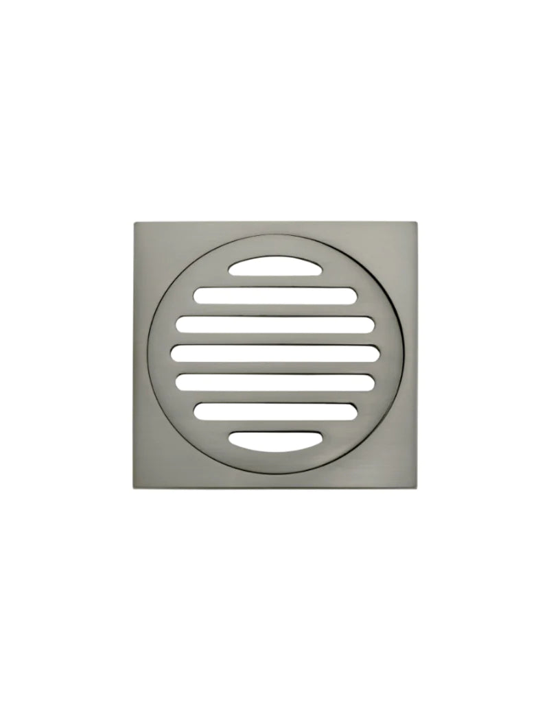 Meir Square Floor Grate Shower Drain 100mm Outlet - Shadow
