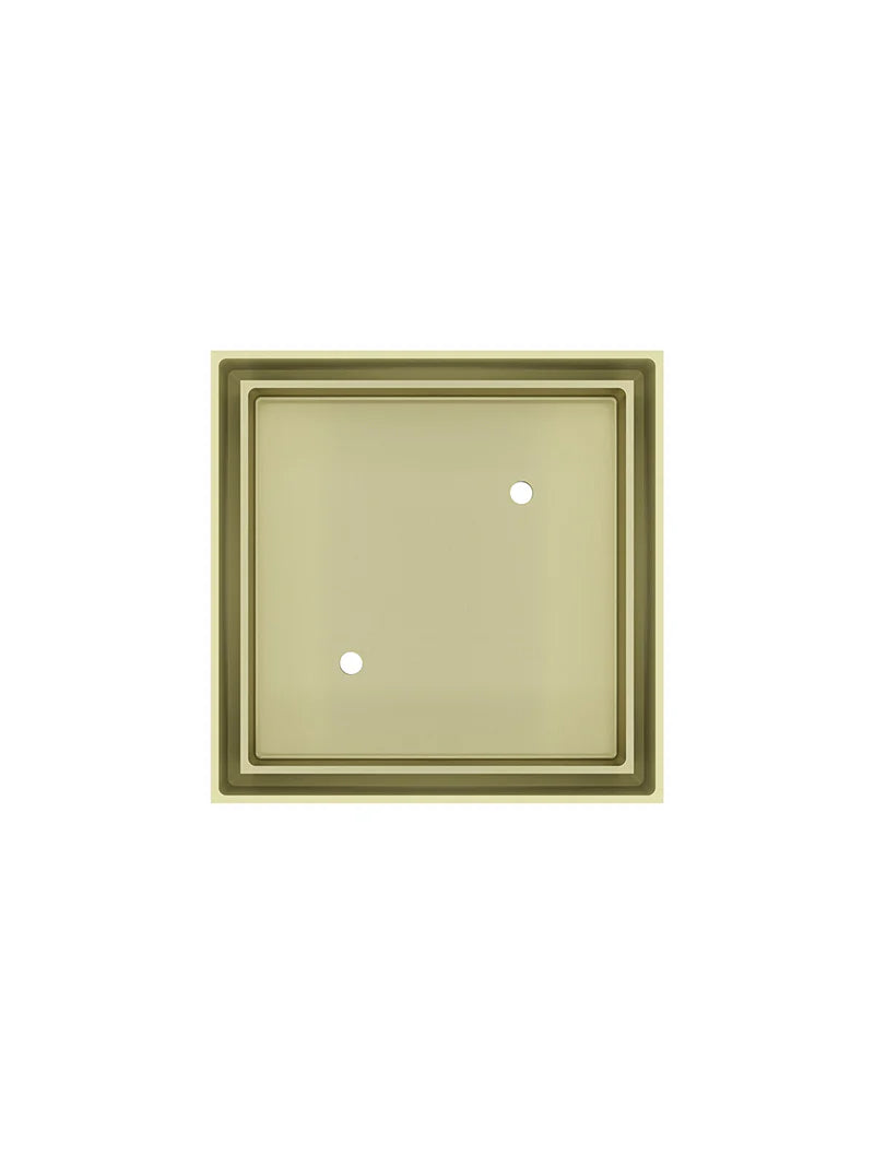 Meir Shower Waste with Tile Insert Tiger Bronze Brushed Gold