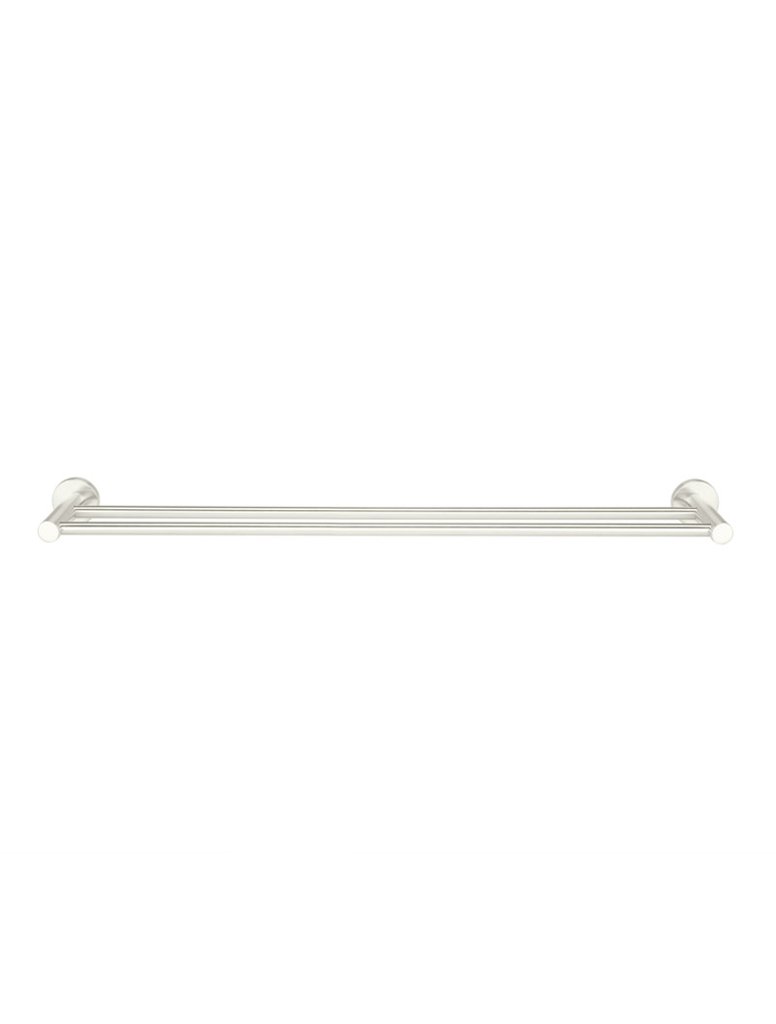 Meir Round Double Towel Rail 600mm - Brushed Nickel