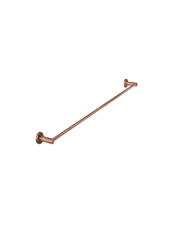 Meir Round Single Towel Rail 600mm, Lustre Bronze