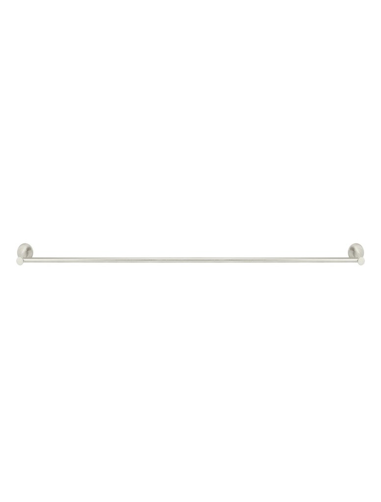 Meir Round Single Towel Rail Brushed Nickel 900mm