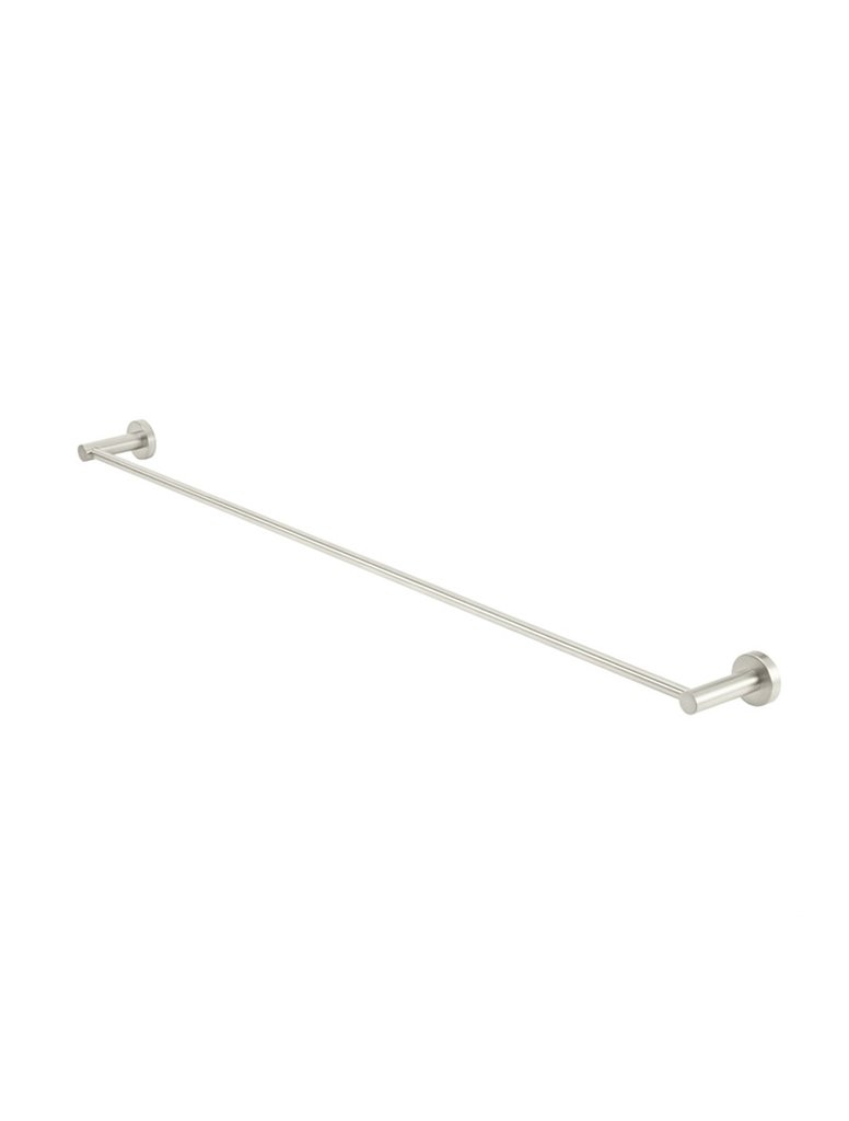 Meir Round Single Towel Rail Brushed Nickel 900mm
