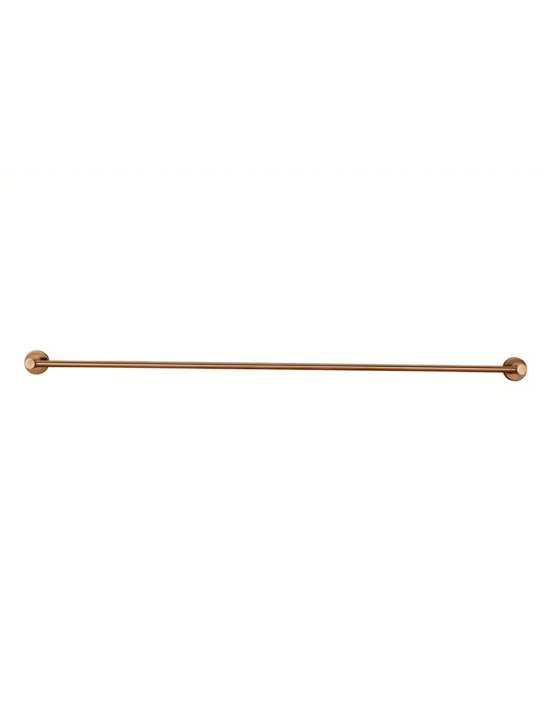 Meir Round Single Towel Rail 900mm, Lustre Bronze