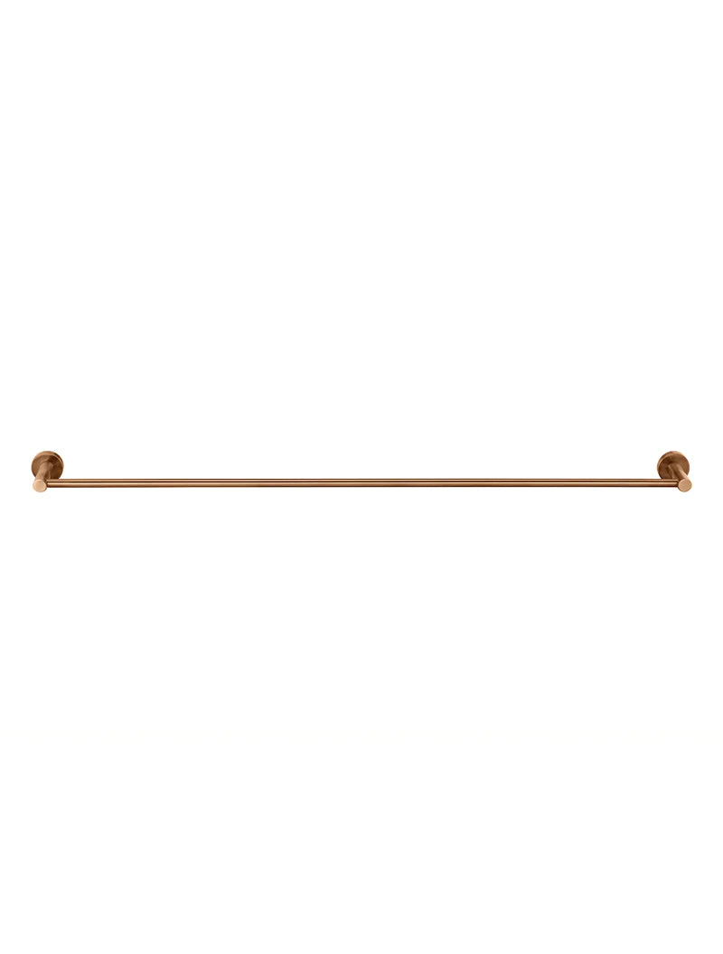 Meir Round Single Towel Rail 900mm, Lustre Bronze