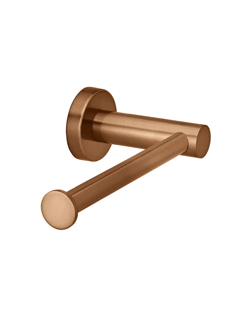 Meir Round Toilet Roll Holder, Lustre Bronze