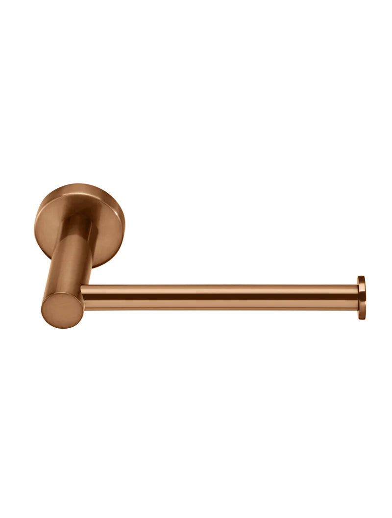Meir Round Toilet Roll Holder, Lustre Bronze